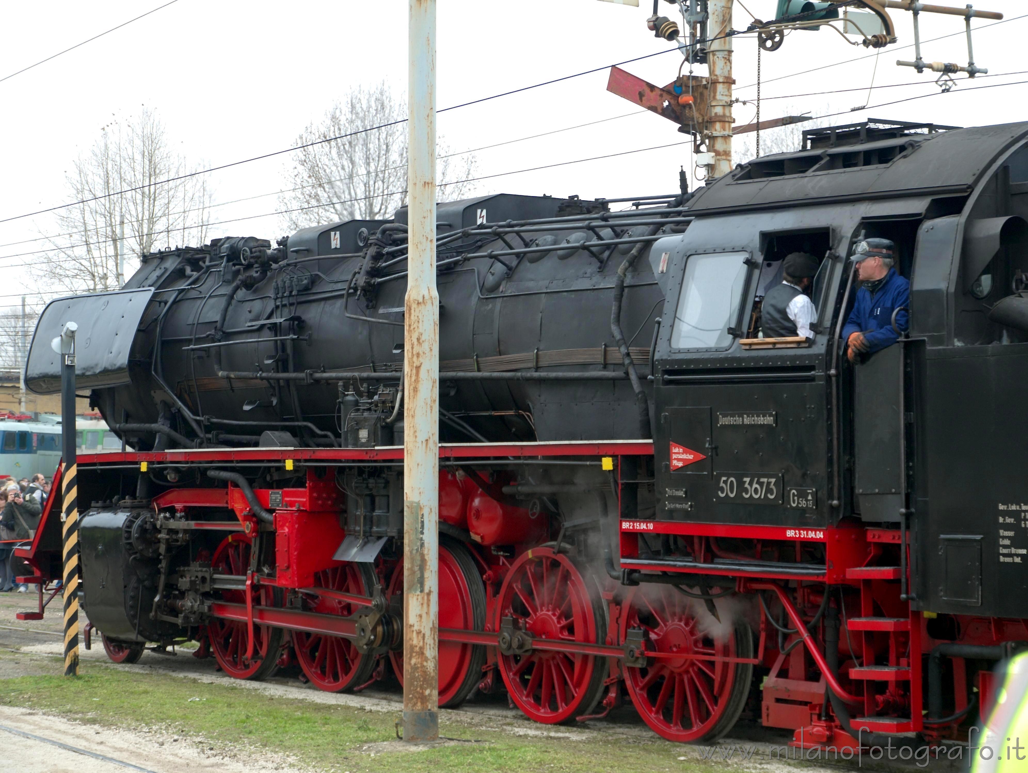 Milan (Italy) - Large steam locomotive